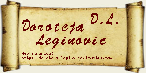 Doroteja Leginović vizit kartica